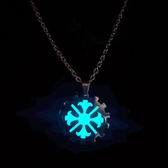 Stainless Steel Glow In The Dark Necklace for Men